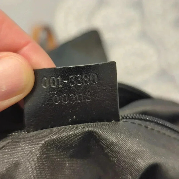 Authentic Gucci Shoulder Handbag Purse GG Double Pocket Black Bag - Picture 9 of 9